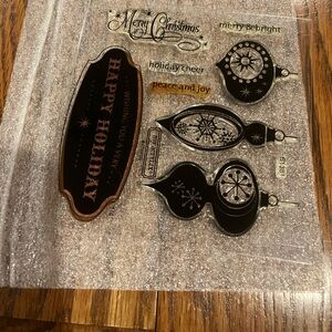 Close To My Heart CTMH - B1381 Holiday Cheer - My Acrylix Stamp Set